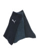 Thumbnail Lot de 3 paires de chaussettes marine en coton, taille haute avec logo imprimé