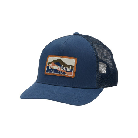 Casquette en coton bleue unie réglable à...