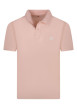 Thumbnail Polo en coton rose en maille piquée avec une coupe droite et un col à revers