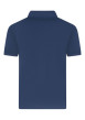 Thumbnail Polo en coton bleu en maille piquée avec une coupe droite et un col à revers - Image 2
