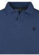 Thumbnail Polo en coton bleu en maille piquée avec une coupe droite et un col à revers - Image 3