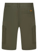 Thumbnail Short cargo en coton mélangé de couleur kaki unie avec une coupe droite - Image 2