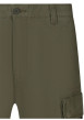 Thumbnail Short cargo en coton mélangé de couleur kaki unie avec une coupe droite - Image 3