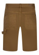Thumbnail Short 5 poches camel uni avec une coupe droite et un patch d'authenticité - Image 2