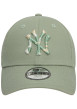 Thumbnail Casquette strapback en coton verte unie avec des lettres tricolores à l'avant - Image 2