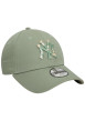 Thumbnail Casquette strapback en coton verte unie avec des lettres tricolores à l'avant - Image 3