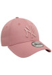 Thumbnail Casquette strapback en coton rose unie avec des lettres à l'avant - Image 3