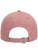 Thumbnail Casquette strapback en coton rose unie avec des lettres à l'avant - Image 4