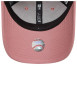Thumbnail Casquette strapback en coton rose unie avec des lettres à l'avant - Image 5