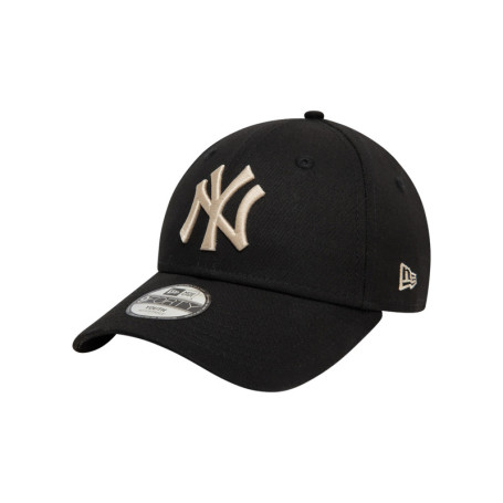 Casquette strapback en coton noire unie avec...