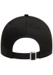 Thumbnail Casquette strapback en coton noire unie avec des lettres beiges à l'avant - Image 4