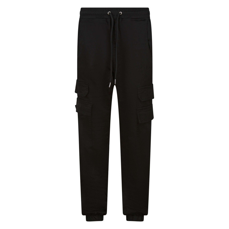 Project X - Pantalon Cargo Noir Uni Avec Une Taille élastiquée Et Une Coupe Slim - Noir Project X - Pantalon Cargo Noir Uni Avec Une Taille élastiquée Et Une Coupe Slim - Noir