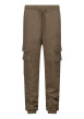 Thumbnail Pantalon cargo sable uni avec une coupe slim et une taille élastiquée