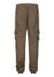 Thumbnail Pantalon cargo sable uni avec une coupe slim et une taille élastiquée - Image 2