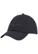 Thumbnail Casquette strapback en coton noire unie avec une écriture or brodée