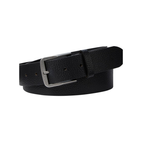 Ceinture noire en cuir de buffle avec boucle...