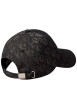 Thumbnail Casquette à fermeture strapback noire et grise avec imprimé monogrammes - Image 2