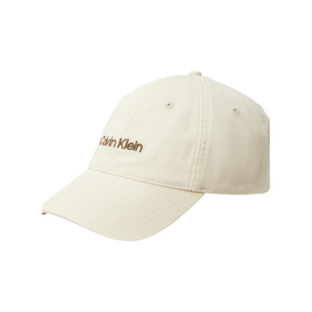Casquette à fermeture strapback beige unie avec...