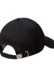 Thumbnail Casquette à fermeture strapback noire unie avec logo noir - Image 2