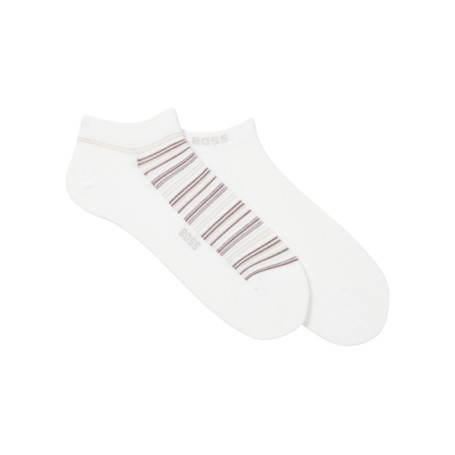 Lot de 2 paires de socquettes blanches unies...