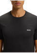 Thumbnail Lot de 3 t-shirts en coton tricolores unis à coupes ajustées et à cols ronds - Image 3