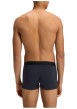 Thumbnail Lot de 3 boxers classiques en coton tricolores unis à ceintures noires - Image 2