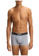 Thumbnail Lot de 3 boxers classiques en coton tricolores unis à ceintures noires - Image 5