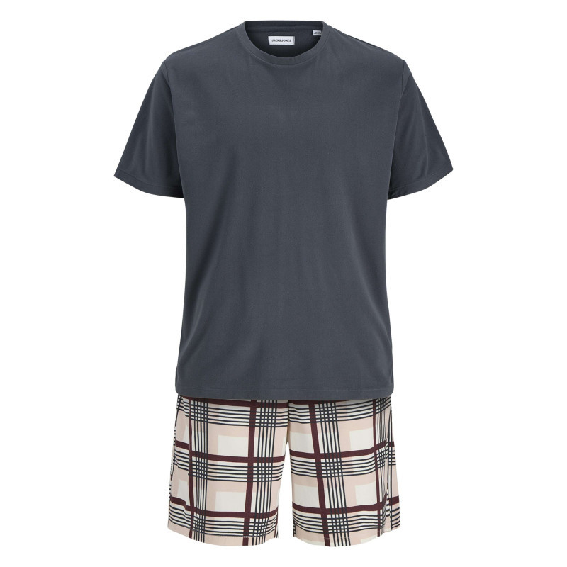 Jack & Jones - Pyjama Court Marine Uni à Coupe Fermée Avec Un Col Rond Et Des Manches Courtes - Marine Jack & Jones - Pyjama Court Marine Uni à Coupe Fermée Avec Un Col Rond Et Des Manches Courtes - Marine