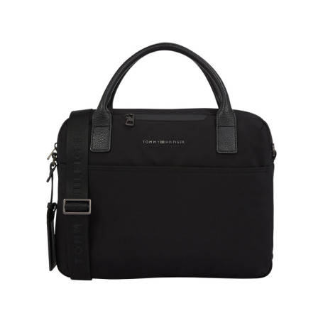 Sac porte documents noir uni avec nom iconique...