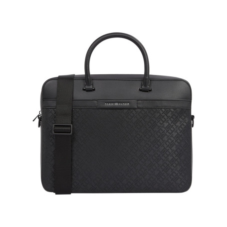 Sac porte documents noir uni avec une...