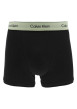 Thumbnail Lot de 3 boxers classiques en coton mélangé noir uni avec une coupe fermée - Image 2