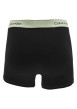 Thumbnail Lot de 3 boxers classiques en coton mélangé noir uni avec une coupe fermée - Image 3