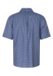 Thumbnail Chemise bleue à coupe droite avec un col américain et manches courtes - Image 2