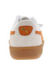 Thumbnail Tennis blanches et oranges avec des empiècements en daim et à lacets plats - Image 6