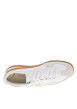 Thumbnail Tennis blanches et oranges avec des empiècements en daim et à lacets plats - Image 4
