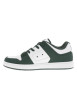 Thumbnail Baskets vertes et blanches larges style skater à semelle plate et à lacets plats - Image 2