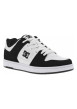 Thumbnail Baskets skate en cuir noires et blanches à talon plat avec des logos noirs - Image 3