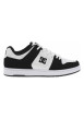 Thumbnail Baskets skate en cuir noires et blanches à talon plat avec des logos noirs