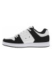 Thumbnail Baskets skate en cuir noires et blanches à talon plat avec des logos noirs - Image 2