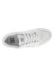 Thumbnail Baskets en cuir blanches avec le logo à semelle plate et à lacets plats - Image 4