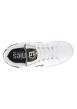 Thumbnail Baskets skate en cuir blanches à talon plat avec logo et empiècement camouflage - Image 4