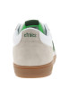 Thumbnail Baskets skate beiges en cuir à semelle marron avec logos verts et lacets plats - Image 6