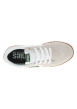 Thumbnail Baskets skate beiges en cuir à semelle marron avec logos verts et lacets plats - Image 4