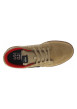 Thumbnail Baskets skate en cuir camel à talon plat avec logos noirs et semelle marron - Image 4