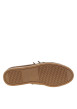 Thumbnail Mocassins bateau en cuir marrons avec des surpiqûres beiges à talon décroché bas - Image 5