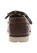 Thumbnail Mocassins en cuir marrons foncés avec le logo à lacets ronds et à semelle plate - Image 6