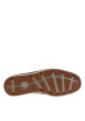 Thumbnail Mocassins en cuir marrons foncés avec le logo à lacets ronds et à semelle plate - Image 5