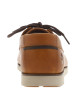 Thumbnail Mocassins en cuir marrons avec le logo à lacets ronds et à semelle plate - Image 6