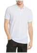 Thumbnail Polo en coton blanc uni avec une coupe droite et un col boutonné