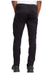 Thumbnail Pantalon 5 Poches en coton noir uni avec une coupe droite et des poches - Image 2